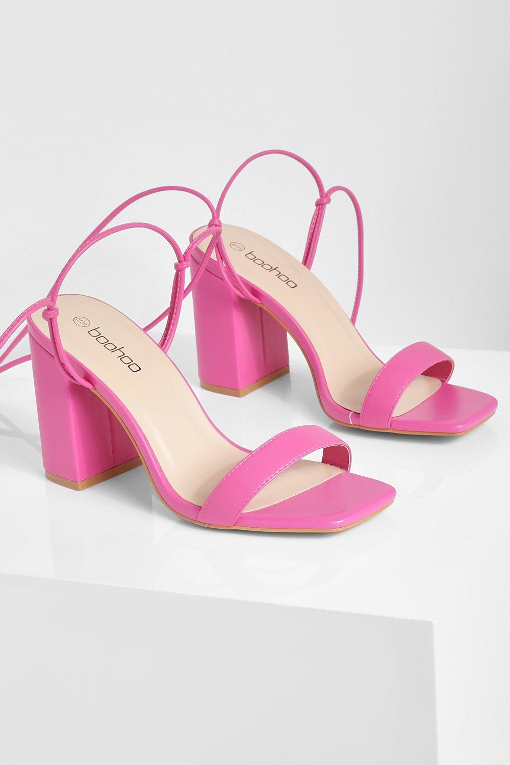 Boohoo hotsell pink heels